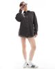 ASOS DESIGN ASOS DESIGN oversized washed twill shirt in charcoal-Gray - 3