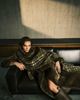 ASOS DESIGN ASOS DESIGN oversized woven check tassel scarf in olive-Multi - 1