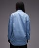 ASOS DESIGN ASOS DESIGN oversized wrap overshirt in blue - 4