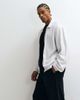 ASOS DESIGN ASOS DESIGN oversized zip up ribbed harrington jacket in gray - part of a set - 3
