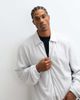 ASOS DESIGN ASOS DESIGN oversized zip up ribbed harrington jacket in gray - part of a set - 4
