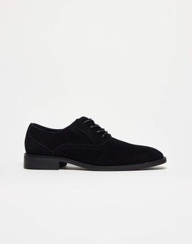 ASOS DESIGN ASOS DESIGN oxford dress shoes in black faux suede