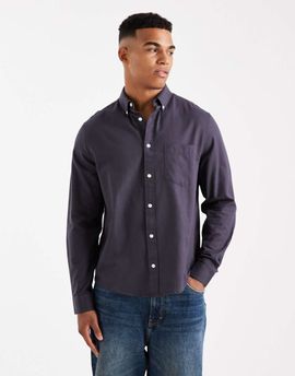 ASOS DESIGN ASOS DESIGN oxford regular shirt in gray