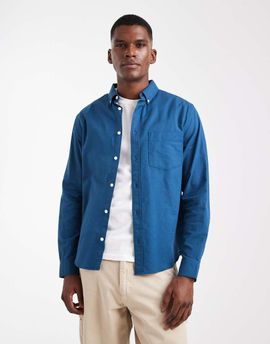 ASOS DESIGN ASOS DESIGN oxford regular shirt in teal-Blue