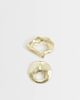 ASOS DESIGN ASOS DESIGN pack of 2 abstract brooches in mixed gold tone - 1
