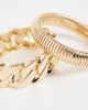 ASOS DESIGN ASOS DESIGN pack of 2 bracelets with chain detail in gold tone - 2