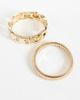 ASOS DESIGN ASOS DESIGN pack of 2 bracelets with chain detail in gold tone - 3