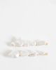 ASOS DESIGN ASOS DESIGN pack of 2 hair clips with faux shell and pearl design-White - 1