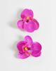 ASOS DESIGN ASOS DESIGN Pack of 2 hair clips with tropical orchid design in pink - 1