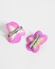 ASOS DESIGN ASOS DESIGN Pack of 2 hair clips with tropical orchid design in pink - 2