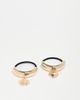 ASOS DESIGN ASOS DESIGN pack of 2 hair cuffs with charm details in gold tone - 1