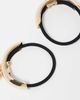 ASOS DESIGN ASOS DESIGN pack of 2 hair cuffs with charm details in gold tone - 3