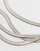 ASOS DESIGN ASOS DESIGN pack of 2 long snake chain necklaces in silver tone - 4