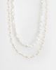 ASOS DESIGN ASOS DESIGN pack of 2 mini freshwater faux pearl necklace-White - 1