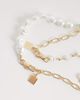 ASOS DESIGN ASOS DESIGN pack of 2 mini freshwater faux pearl necklace-White - 3