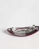 ASOS DESIGN ASOS DESIGN pack of 2 mini oval barrettes in burgundy and pink-Multi - 3