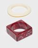 ASOS DESIGN ASOS DESIGN pack of 2 resin bangles with mixed shapes in multi - 1