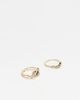ASOS DESIGN ASOS DESIGN pack of 2 sparkly rhinestone stacking rings with star design in gold tone - 1
