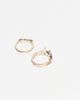 ASOS DESIGN ASOS DESIGN pack of 2 sparkly rhinestone stacking rings with star design in gold tone - 3