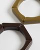 ASOS DESIGN ASOS DESIGN pack of 2 stretch bangles in brown and khaki green - 3