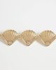 ASOS DESIGN ASOS DESIGN pack of 3 hair clips with mixed sea-life design in gold tone - 2