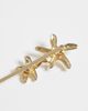 ASOS DESIGN ASOS DESIGN pack of 3 hair clips with mixed sea-life design in gold tone - 3