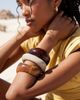 ASOS DESIGN ASOS DESIGN pack of 3 resin bangles in amber and brown-Multi - 1