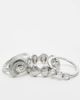 ASOS DESIGN ASOS DESIGN pack of 3 rings in shell and faux pearl design in silver tone - 3