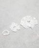 ASOS DESIGN ASOS DESIGN pack of 3 satin scrunchies in ivory-White - 1