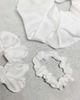 ASOS DESIGN ASOS DESIGN pack of 3 satin scrunchies in ivory-White - 3