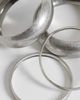 ASOS DESIGN ASOS DESIGN pack of 4 bangles in brushed silver tone - 3