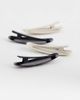 ASOS DESIGN ASOS DESIGN pack of 4 hair clips with polka-dot design in black and white-Multi - 2