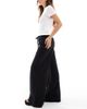 ASOS DESIGN ASOS DESIGN palazzo jeans with tie waist in black - 3
