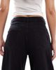 ASOS DESIGN ASOS DESIGN palazzo jeans with tie waist in black - 4