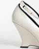 ASOS DESIGN ASOS DESIGN Palazzo wedge pumps in off white - 3