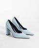 ASOS DESIGN ASOS DESIGN Panda high block heel pumps in blue - 2