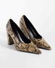 ASOS DESIGN ASOS DESIGN Panda high block heel pumps in snake-MULTI - 3