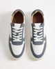ASOS DESIGN ASOS DESIGN paneled lace up sneakers with rubber sole in white leather and blue suede-Black - 3