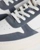 ASOS DESIGN ASOS DESIGN paneled lace up sneakers with rubber sole in white leather and blue suede-Black - 4