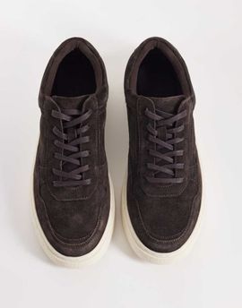 ASOS DESIGN ASOS DESIGN paneled sneakers in dark brown suede
