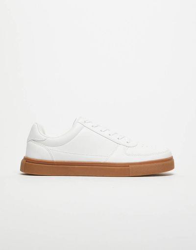 ASOS DESIGN ASOS DESIGN paneled sneakers in white with a rubber sole unit