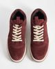 ASOS DESIGN ASOS DESIGN panelled lace up sneakers with off white detailing in burgundy suede-RED - 2