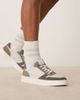 ASOS DESIGN ASOS DESIGN panelled sneakers in gray suede and off white leather - 2