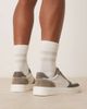 ASOS DESIGN ASOS DESIGN panelled sneakers in gray suede and off white leather - 4