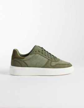 ASOS DESIGN ASOS DESIGN panelled sneakers in khaki mix-Green