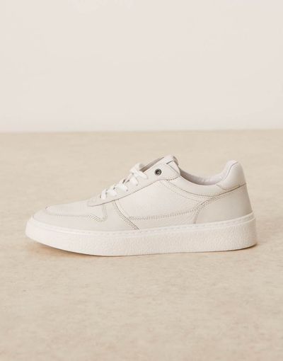 ASOS DESIGN ASOS DESIGN panelled sneakers in off white leather
