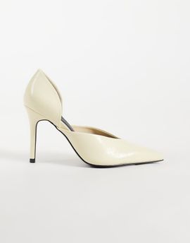 ASOS DESIGN ASOS DESIGN Pannie high heeled pumps in off white