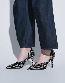 ASOS DESIGN ASOS DESIGN Pannie high heeled pumps in zebra-Multi
