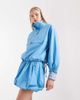 ASOS DESIGN ASOS DESIGN paper touch poplin shorts in aqua - part of a set-Blue - 1
