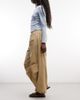 ASOS DESIGN ASOS DESIGN parachute bubble pants in beige-Neutral - 1